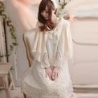 Lace Panel Hooded Cape