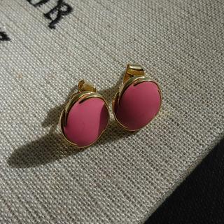 Metallic Earrings Pink - One Size