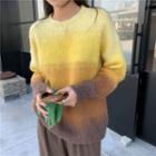 Gradient Sweater Yellow & Brown - One Size