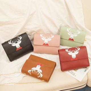 Reindeer Print Faux Leather Wallet
