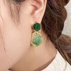 Irregular Gemstone Dangle Earring