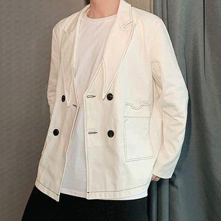Pocket-detail Stitch Blazer
