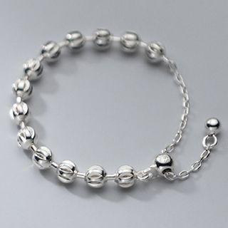 Bead Sterling Silver Ring S925 Sterling Silver - 1 Pc - Silver - One Size