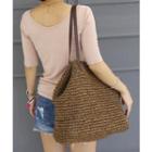 Woven Straw Shopper Bag