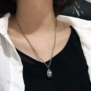 Football Pendant Necklace As Shown In Figure - One Size