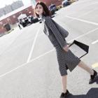 Set: Plaid Jacket + Midi Skirt