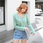 Dual-pocket Buttoned T-shirt