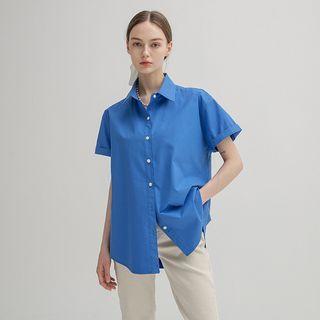Vivid Short-sleeve Loose-fit Shirt