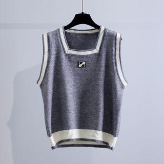 Square-neck Sweater Vest