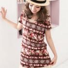Short-sleeve Floral Top