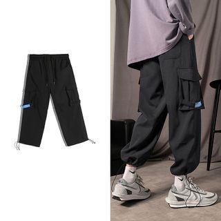 Drawstring Pocket-detail Cargo Pants