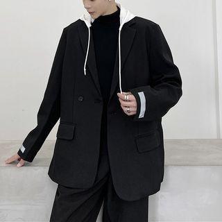 Detachable Hood Blazer