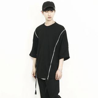 Zip-detail Oversized T-shirt