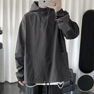 Mock Two-piece Ripped Hoodie