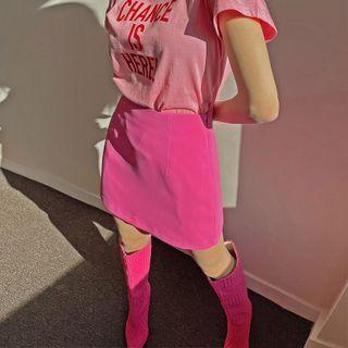 Vivid A-line Miniskirt