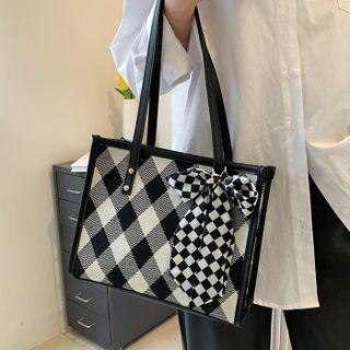 Gingham Check Shoulder Bag