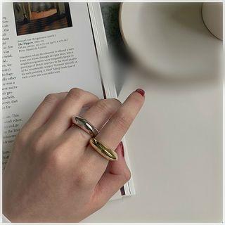 925 Sterling Silver Asymmetric Open Ring