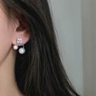925 Sterling Silver Faux Pearl Dangle Earring 1 Pair - 925 Silver - Earrings - Silver - One Size
