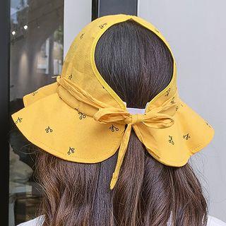 Cherry Print Open Top Bucket Hat