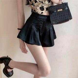 Lace-trim Pleated Skort