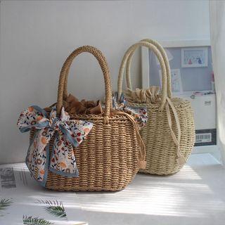 Straw Bucket Handbag