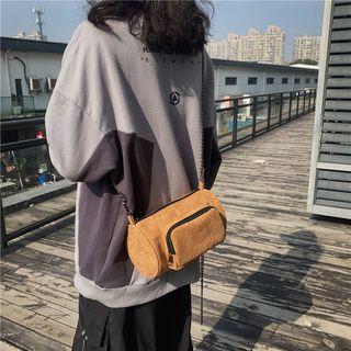 Corduroy Barrel Crossbody Bag