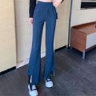 Turtleneck Cropped Sweater / Boot-cut Pants
