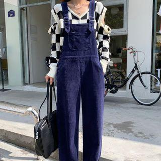 Straight Leg Overall Pants