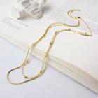 925 Sterling Silver Layered Necklace As Shown In Figure - One Size