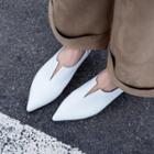Genuine Leather Pointy Toe Loafers