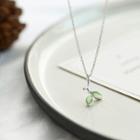 Sterling Silver Jeweled Twig Necklace
