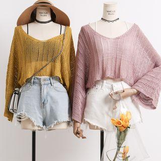Lightweight Loose-fit Cropped Knit Top