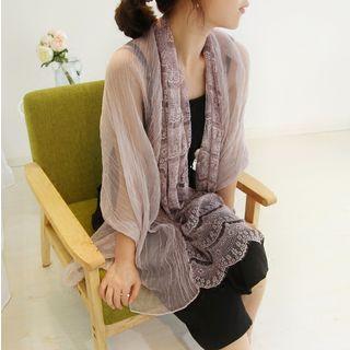 Lace Panel Scarf