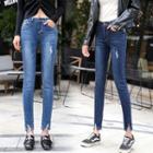 Rip Crop Skinny Jeans