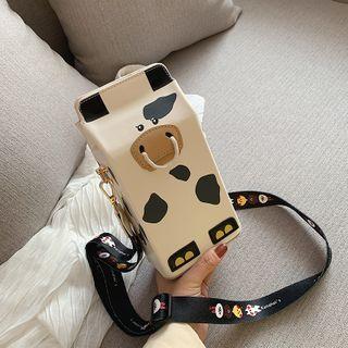 Mini Cartoon Milk Carton Crossbody Bag