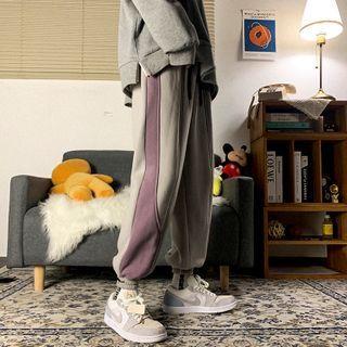 Contrast Casual Pants