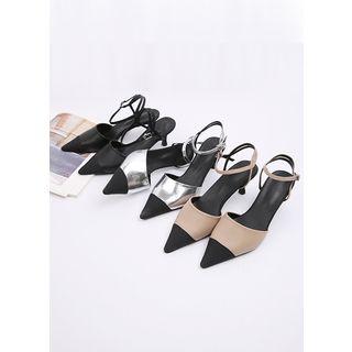 Toe-cap Ankle-strap Pumps