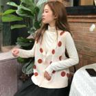 Dotted Vest / Long-sleeve T-shirt