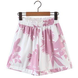 Rolled Print Shorts