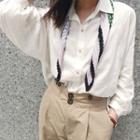 Print Shirred Scarf