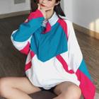 Color Block Half Zip Windbreaker