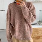 Plain Sweater / Crop Wide Leg Pants
