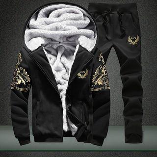 Set: Zip-up Hooded Jacket + Sweatpants