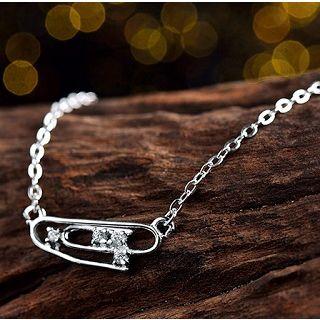 Sterling Silver Clip Necklace