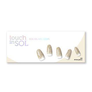 Touch In Sol - Real Gel Nail Strips - 12 Types #04 All That Glitters