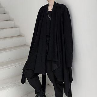 Open-front Glitter Long Coat