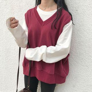 Plain Long-sleeve T-shirt / Plain Vest
