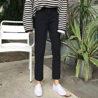 Cropped Dress Pants / Belt / Set