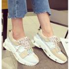 Iridescent Panel Athletic Sneakers