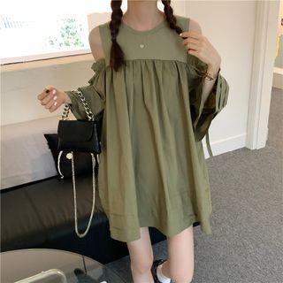 Off-shoulder Oversized Dress